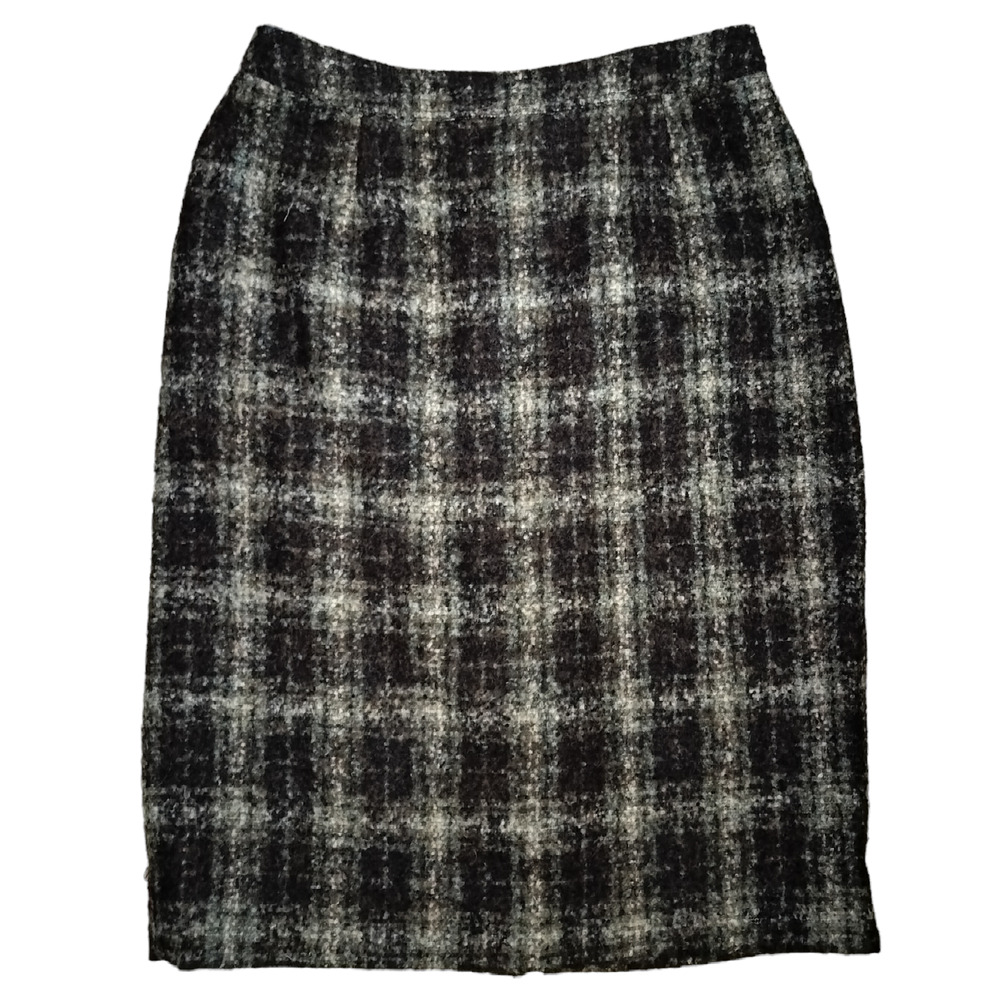 Holland & Holland Size 12 US 8 Baby Alpaca Pencil Skirt